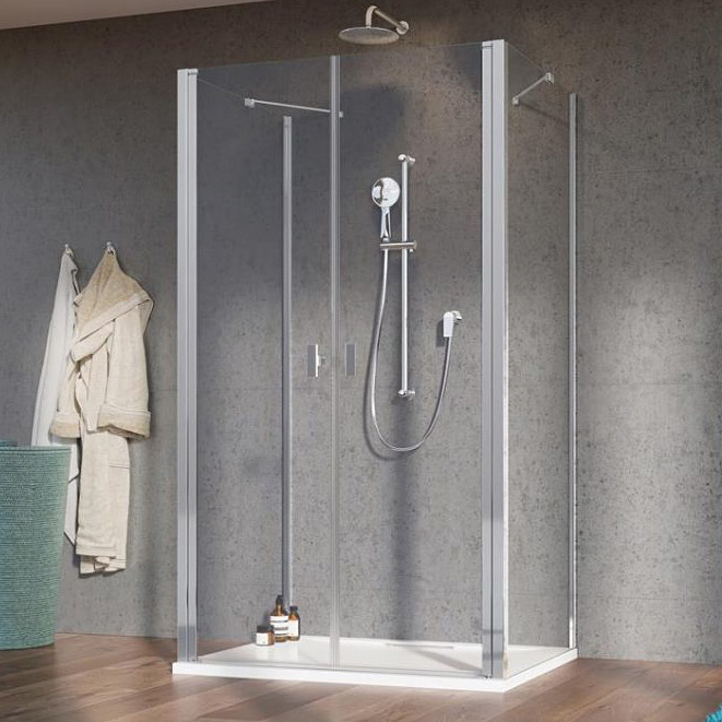 Radaway Nes DWD+2S drzwi prysznicowe 100 cm chrom/szkło przezroczyste 10035100-01-01