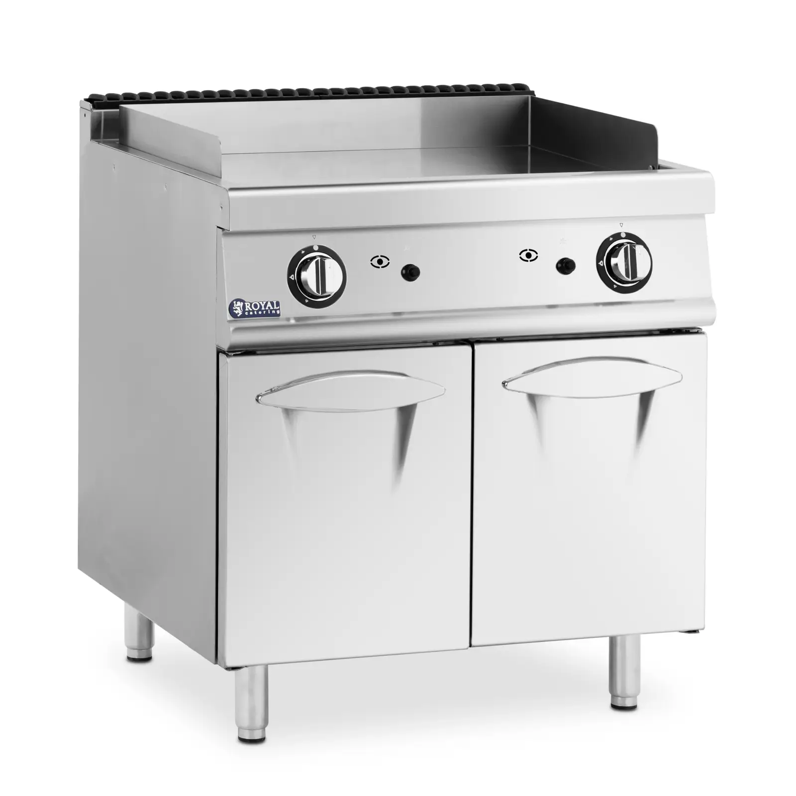 Podwójna gazowa płyta grillowa gładka 73,5 x 55 cm, 12kW | 10013400