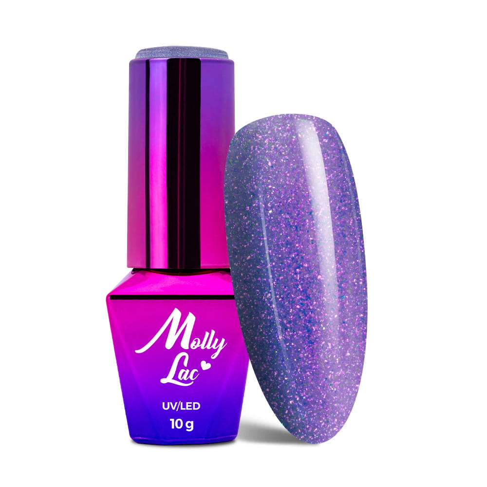 Lakier hybrydowy LED/UV Gel Polish MollyLac Winter Crystalize Nr 225 Forever Young 10 g