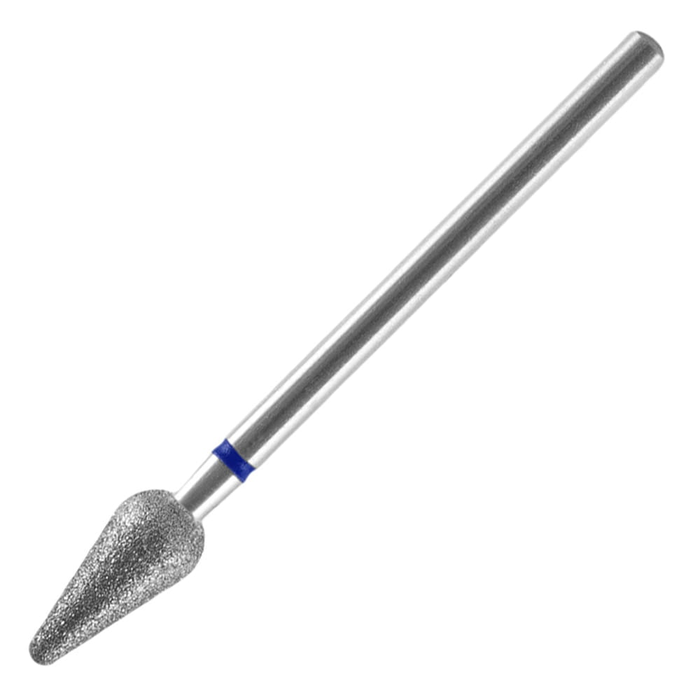 Frez diamentowy grusza zaokrąglona niebieska Staleks Expert 5/12mm