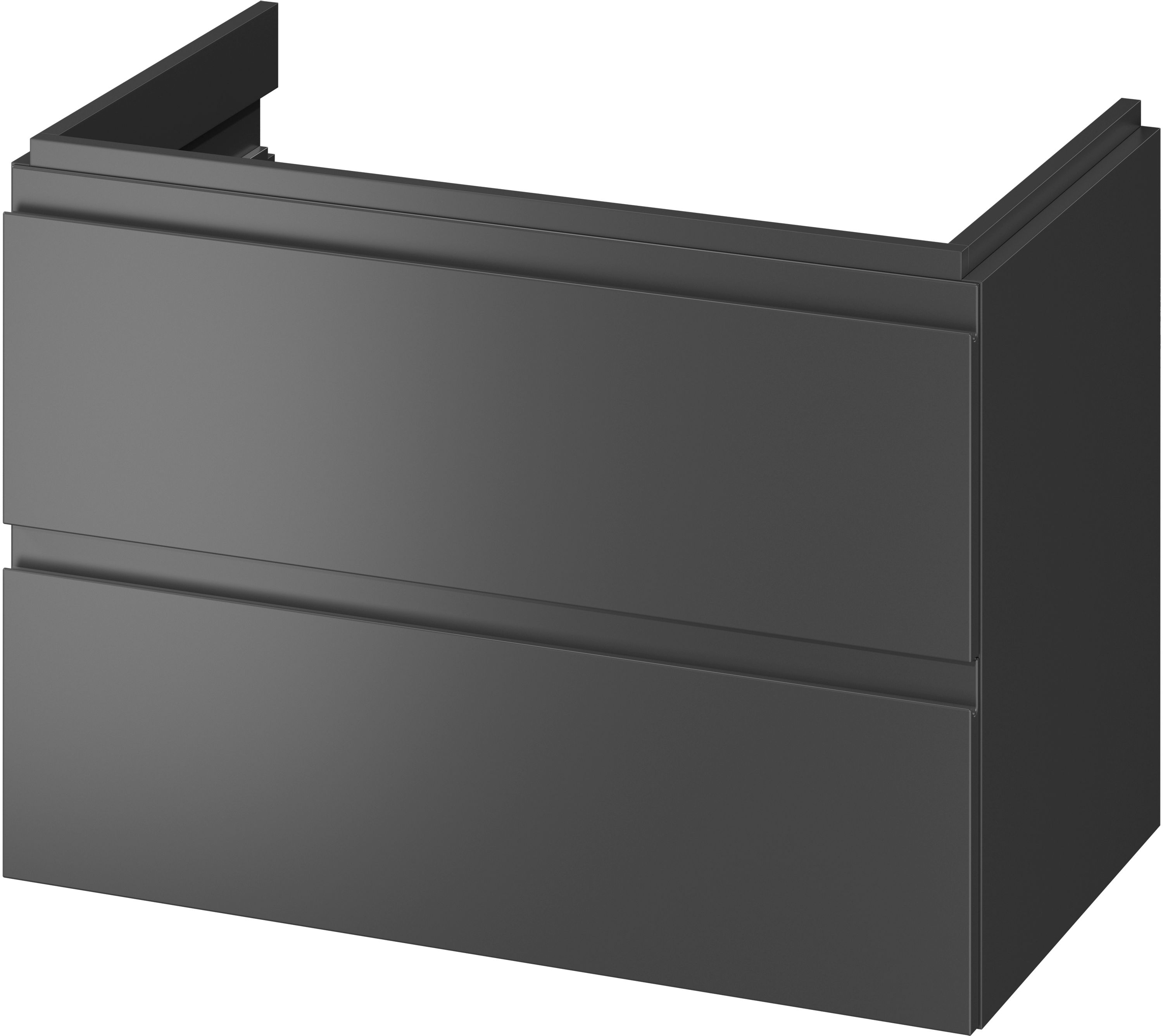 Darmowa Dostawa - Szafka 79.5x44.7x57 cm podumywalkowa wisząca antracyt Cersanit Moduo S590069DSM