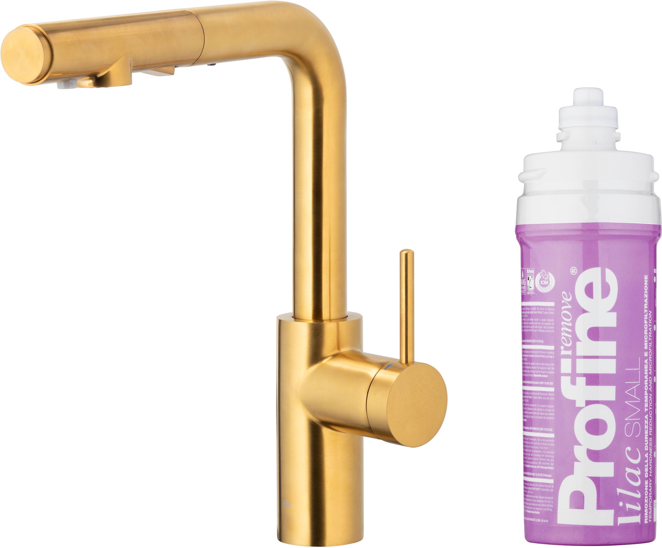 Darmowa Dostawa - Bateria kuchenna z filtrem stojąca złoto/stare złoto KFA Armatura Duero Pure Basic 662311531