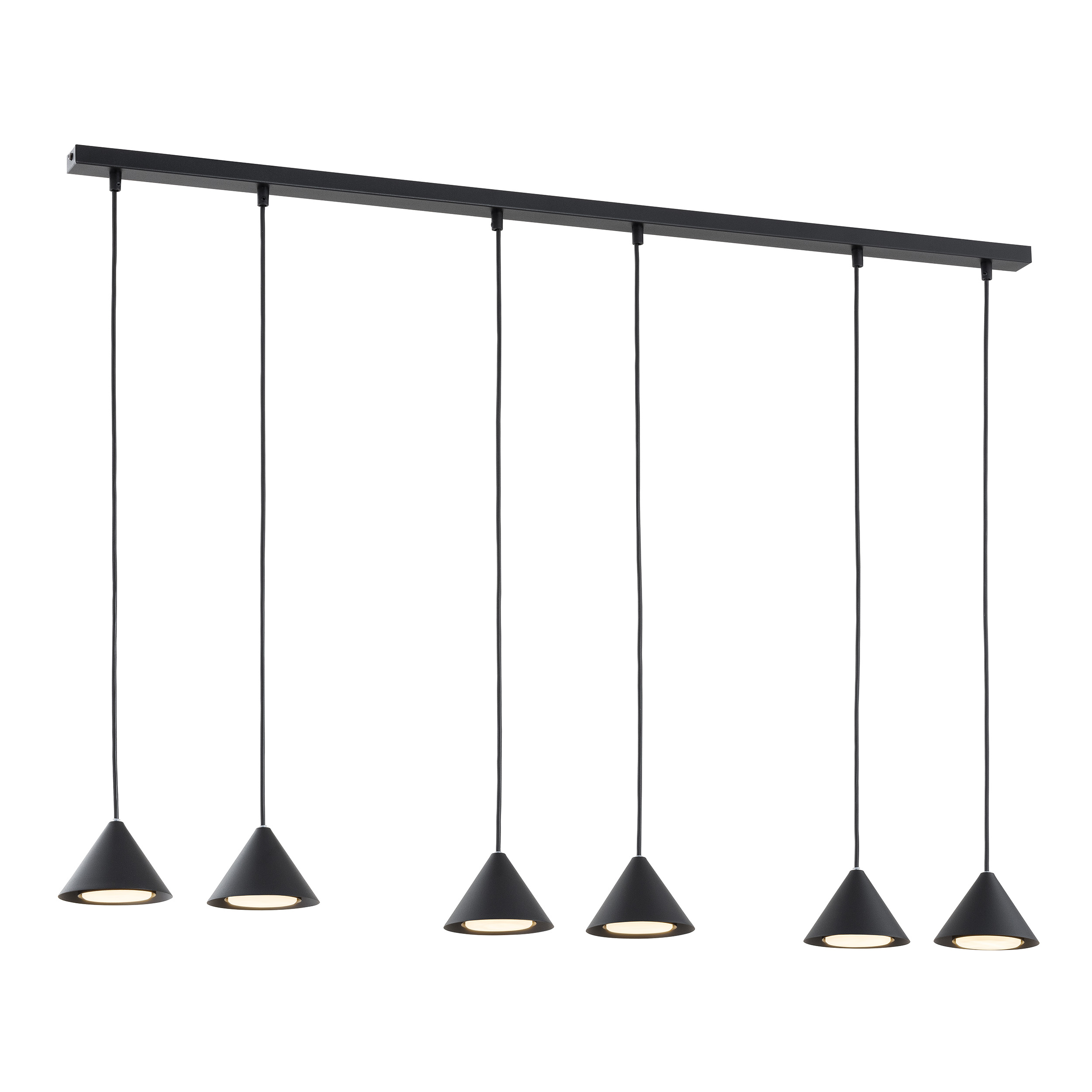 Darmowa Dostawa - Lampa wisząca 6x12 W czarny Emibig Elit 13306