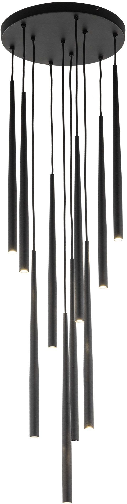 Darmowa Dostawa - Lampa wisząca powyżej 6x8 W czarna TK Lighting Piano 10114