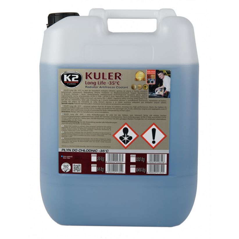 K2 KULER G11 PŁYN DO CHŁODNIC NIEBIESKI 20L - Petrostar