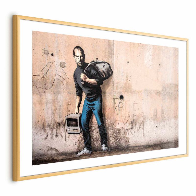 Plakat Artgeist Steve 90x60 cm z ramą złotą 1 szt
