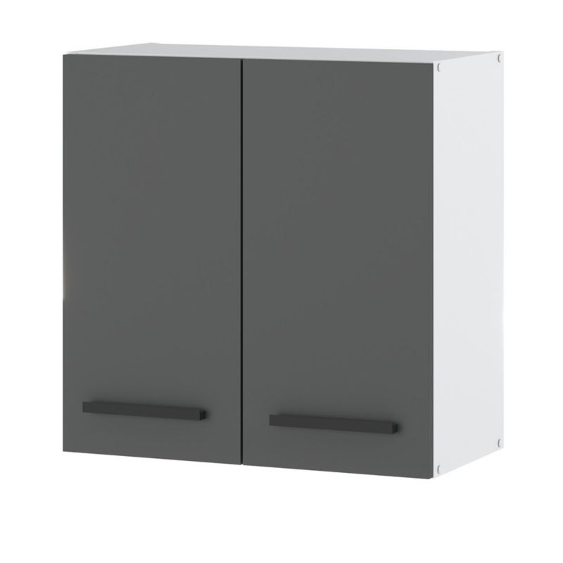 Szafka Kuchenna Hurtownia-Mebli Wisząca Blanka górna W60 60cm Biały Mat Szary Mat 60x30x60 cm 1szt.