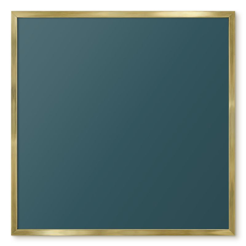 Tablica Magnetyczna Do Biura Tulup 50x50 cm Ciemny turkus - Złota rama Do salonu, biura 1 szt.