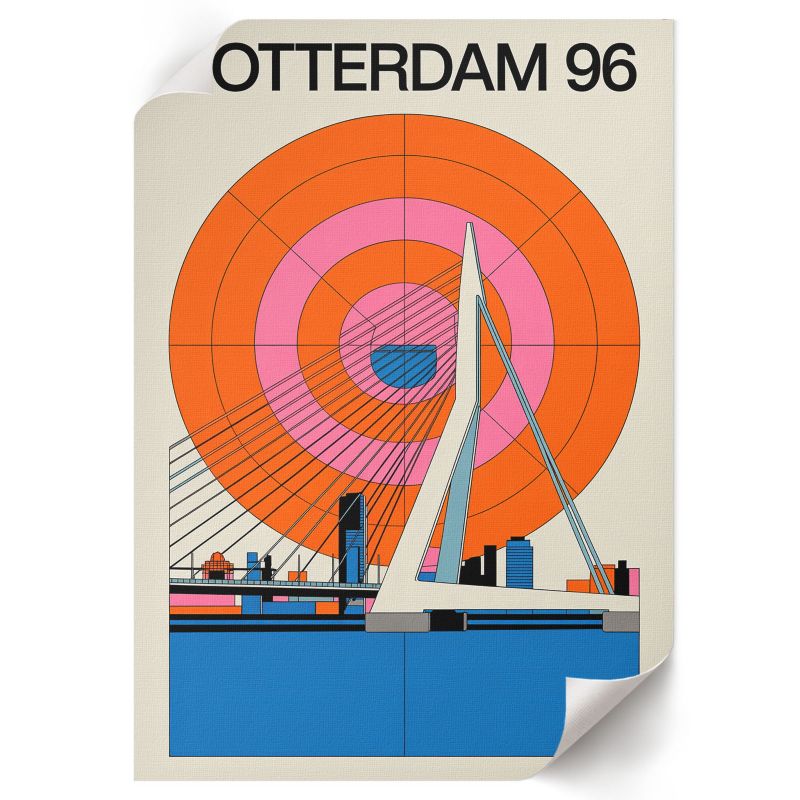 Plakat Do Salonu ArtPrintCave 59,5x84 cm Most Rotterdam Urban Shape 1 szt.
