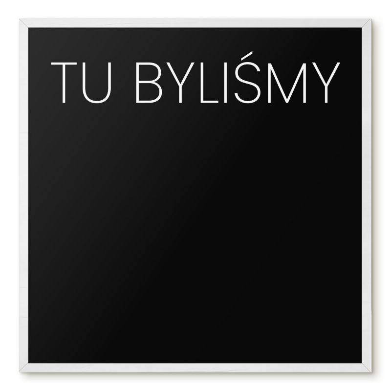 Tablica Magnetyczna Tulup 50x50 cm Tu byliśmy 8 - Biała rama Do salonu, sypialni 1 szt.