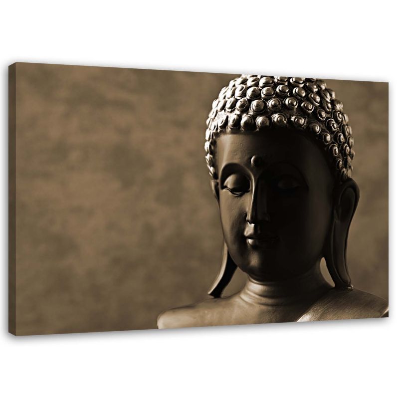 Obraz na płótnie Feeby Głowa Buddy retro 30x20cm 1szt