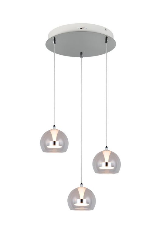 Lampa wisząca Trio FLYNT szara LED 8W 2300/3000/4000K 880lm IP20 - 1 szt.