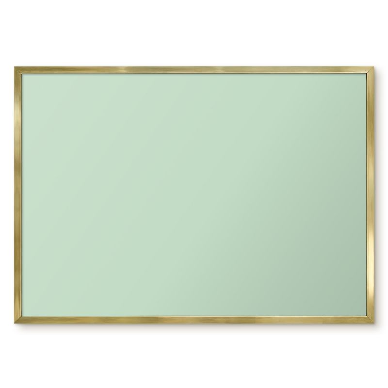 Tablica Na Magnesy Tulup 70x50 cm Miętowa zieleń - Złota rama Do salonu, sypialni 1 szt.