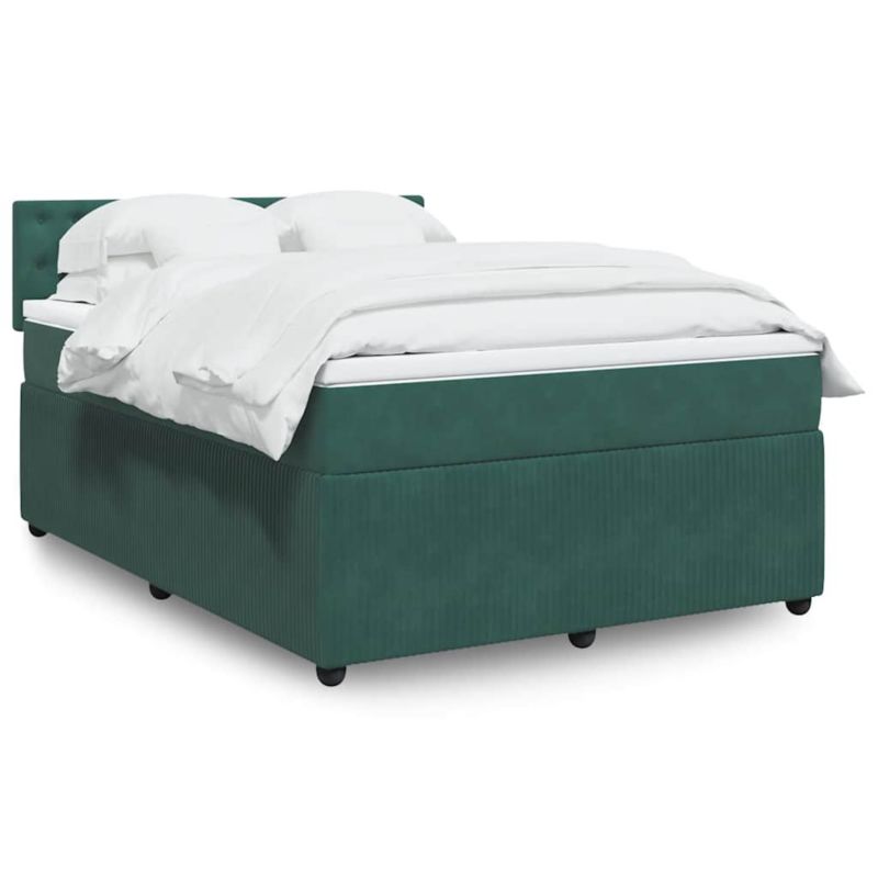 Łóżko z materacem WaszeMeble 140x190 cm zielony WM-3287749 1 szt.