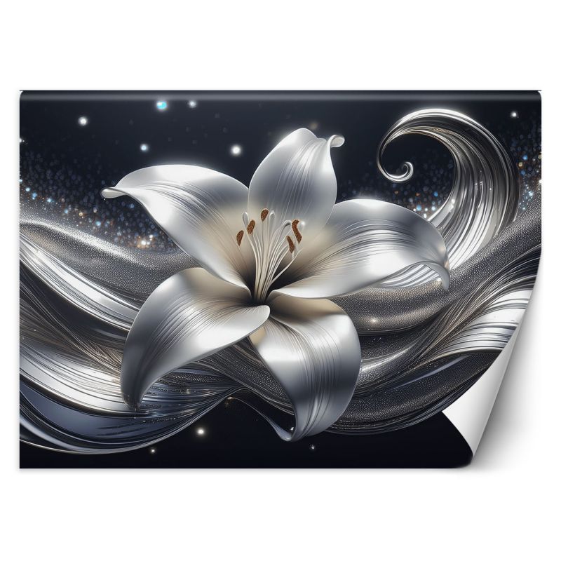 Fototapeta Feeby Srebrny kwiat natury 200x140 1 szt