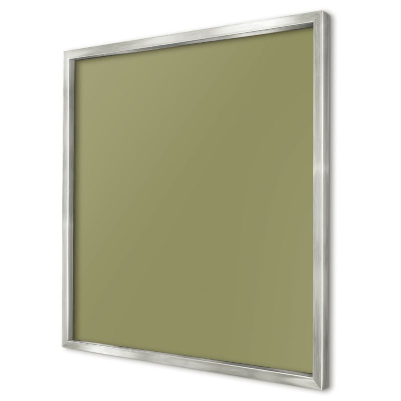Ozdobna tablica magnetyczna Wallfluent 50x50 Zieleń traw w srebrnej ramie 1szt