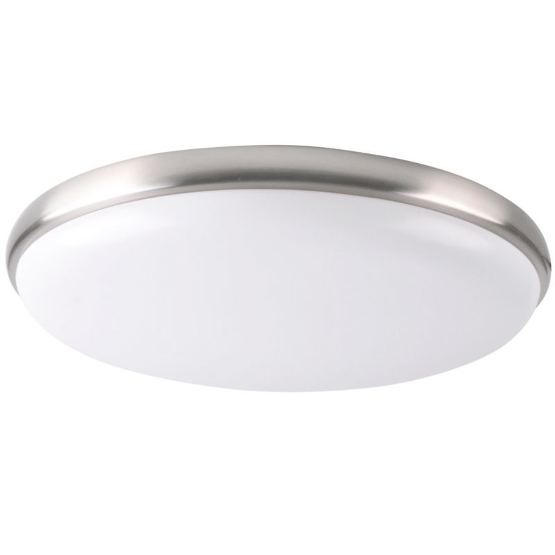Plafon sufitowy nowoczesny Polux Metis biały chromowany LED 24W 4000K 1600lm IP20 wym: 6,4 x 38 x 38 cm - 1 szt.