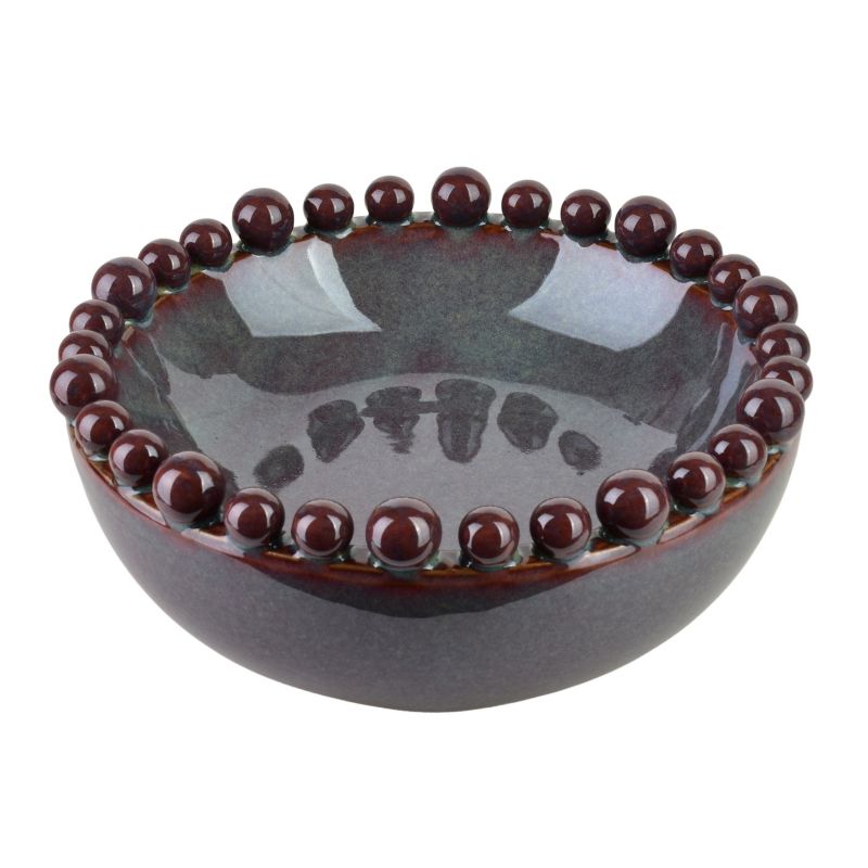 Naczynie dekoracyjne YARINE BALL fioletowe 20x20x8cm 1 szt. 1 szt.