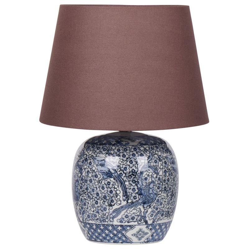 Lampa stołowa Neira Porcelana Brązowy 1 szt.
