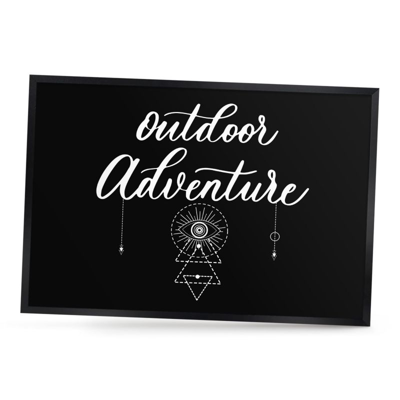 Magnetyczna tablica ozdobna ArtPrintCave 60x40 Przygoda na zewnątrz w czarnej ramie 1szt