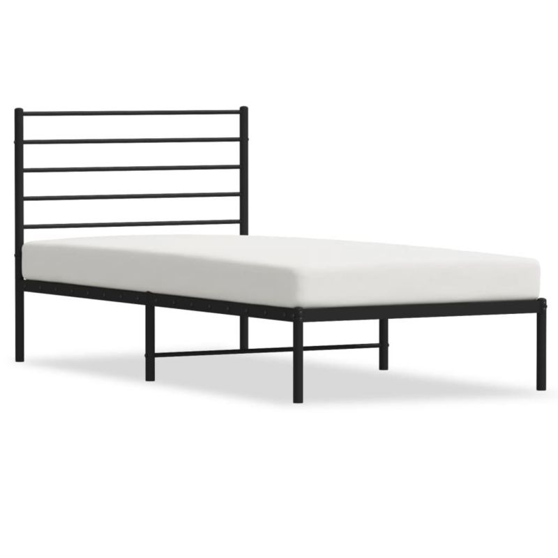 Łóżko metalowe WaszeMeble 100x200 cm czarna WM-352314 1 szt.