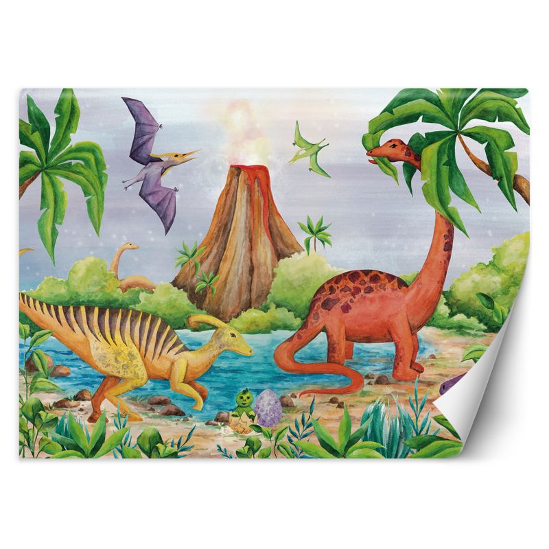 Fototapeta Feeby Dinozaury nad jeziorem 300x210 1 szt