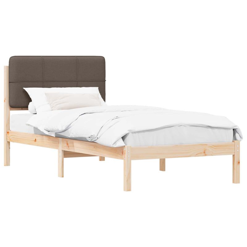 Łóżko Drewniane WaszeMeble 75x190 cm Brązowe WM-878022 1 szt.