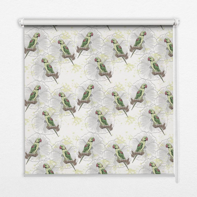Roleta Do Kuchni Tulup 130x140 cm Papugi Na Gałęzi Montaż do ściany/sufitu 1 szt.