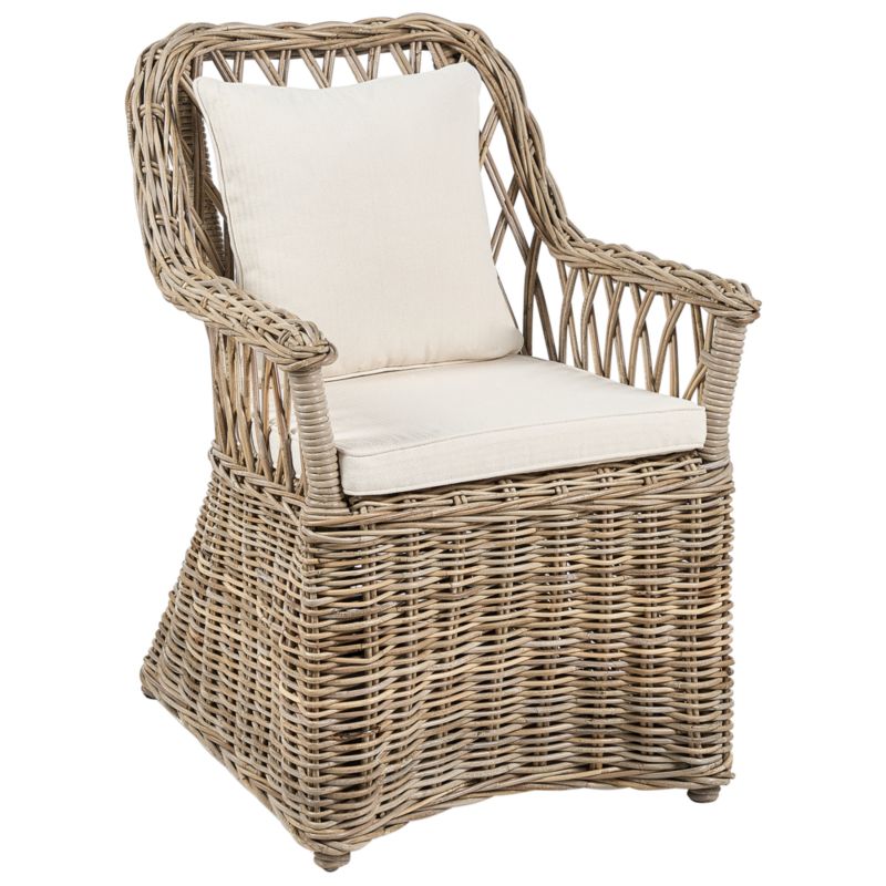 Fotel ogrodowy Maros ii Rattan Naturalny 1 szt.
