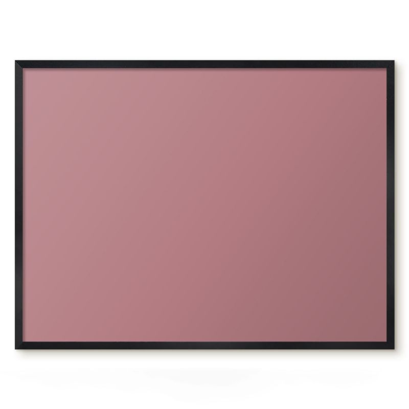 Tablica Magnetyczna Tulup 80x60 cm Zgaszony róż - Czarna rama Do salonu, sypialni 1 szt.
