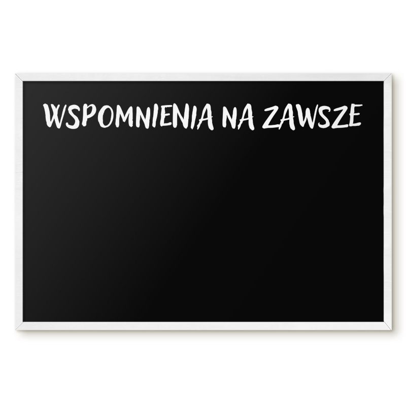 Tablica Magnetyczna Wielofunkcyjna Ścienna Tulup 60x40 cm Wspomnienia na zawsze 5 - Biała rama Do salonu, sypialni 1 szt.