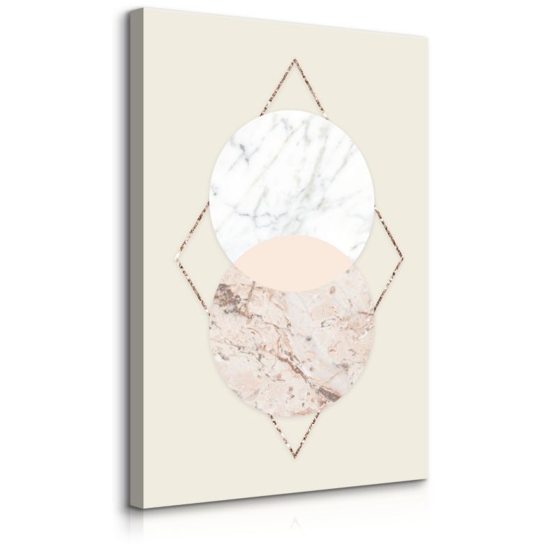 Obraz Muralo Wzór Geometryczny Marmur Abstrakcja Styl Glamour 50x70 cm 1 szt.