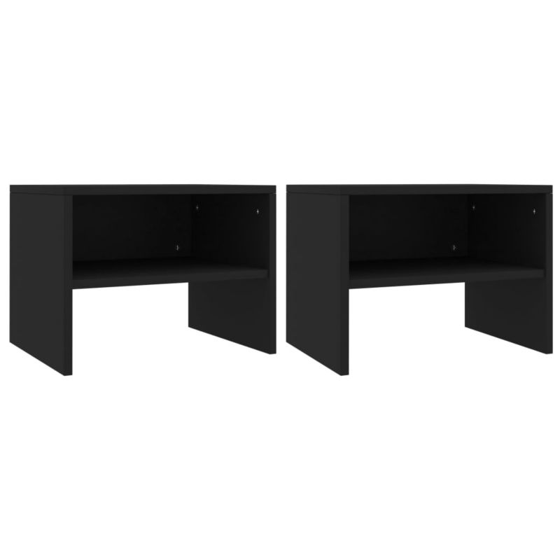 Stoliki nocne WaszeMeble czarne WM-800066 2 szt.