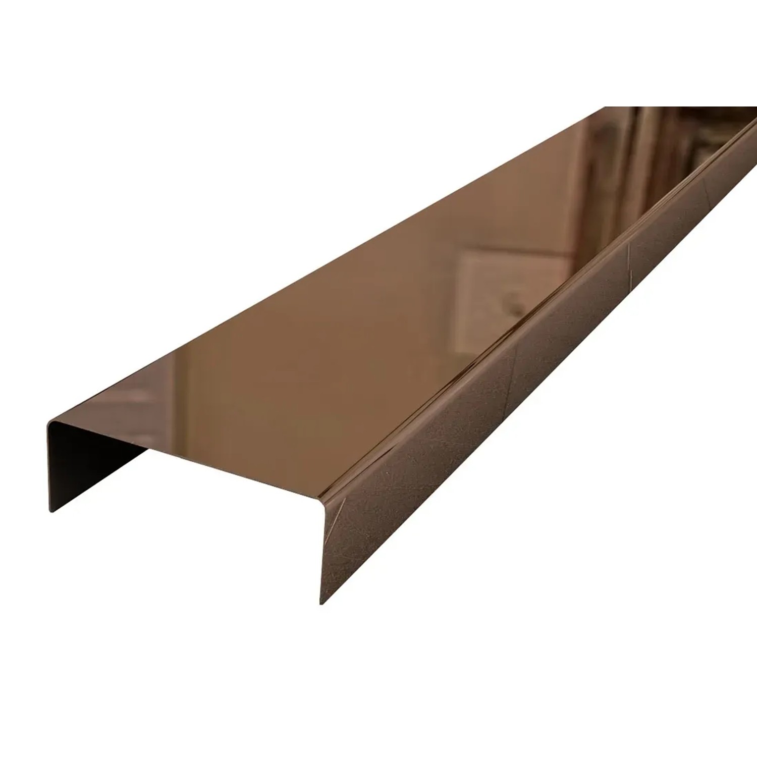 Listwa ze stali nierdzewnej Bronze 2 cm x 0,6 cm x 270 cm