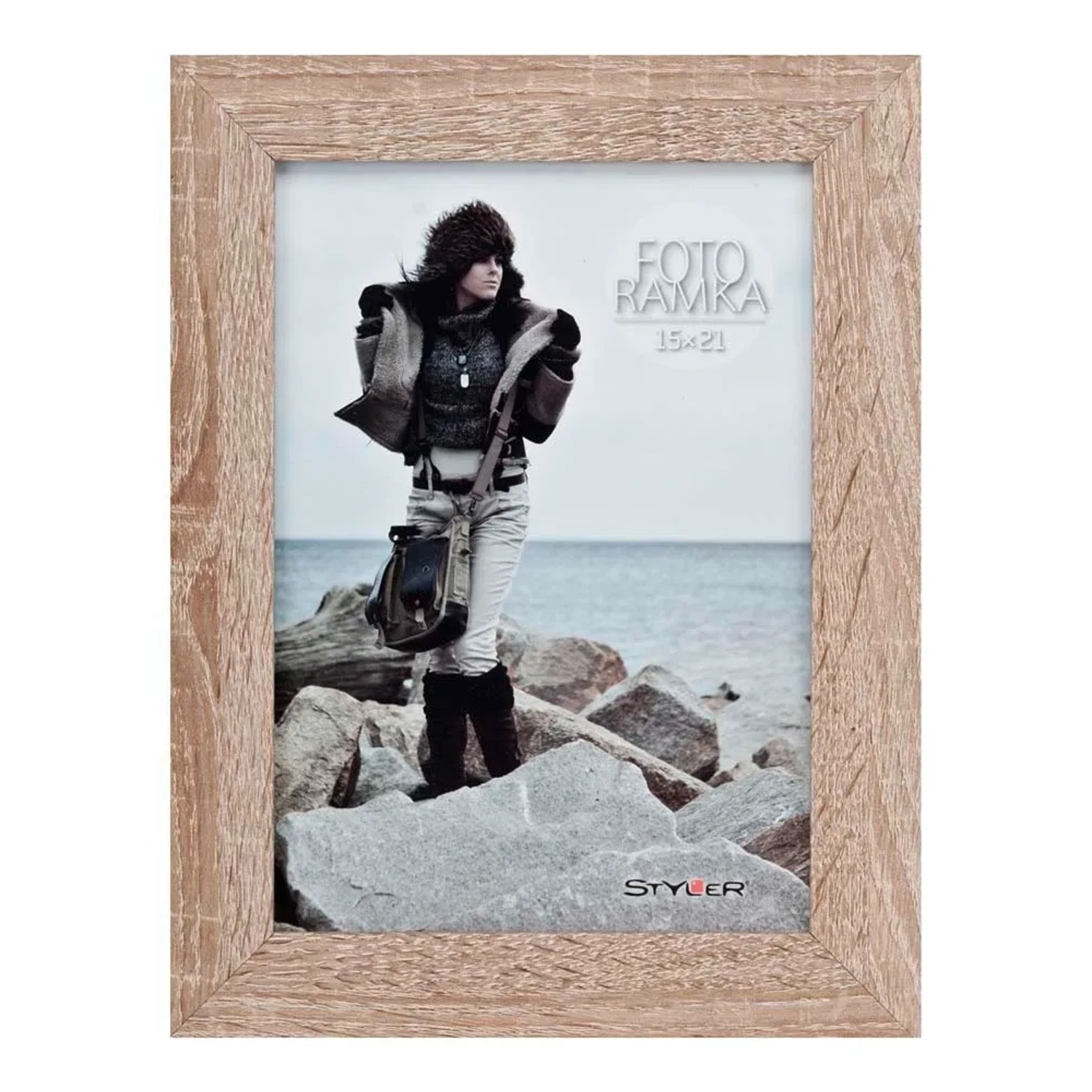 Ramka NARVIK AD sonoma jasna 15 cm x 21 cm