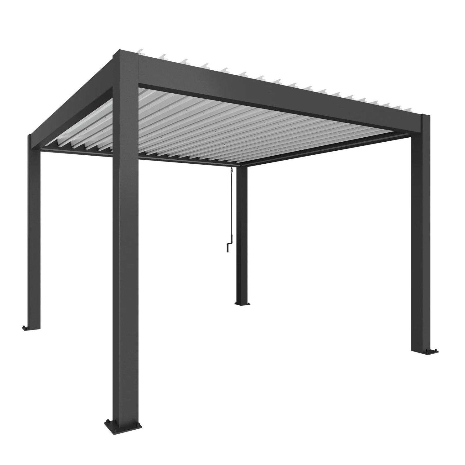 Biohort Pergola 3,5 m x 3,5 m Ciemnoszaro-biała