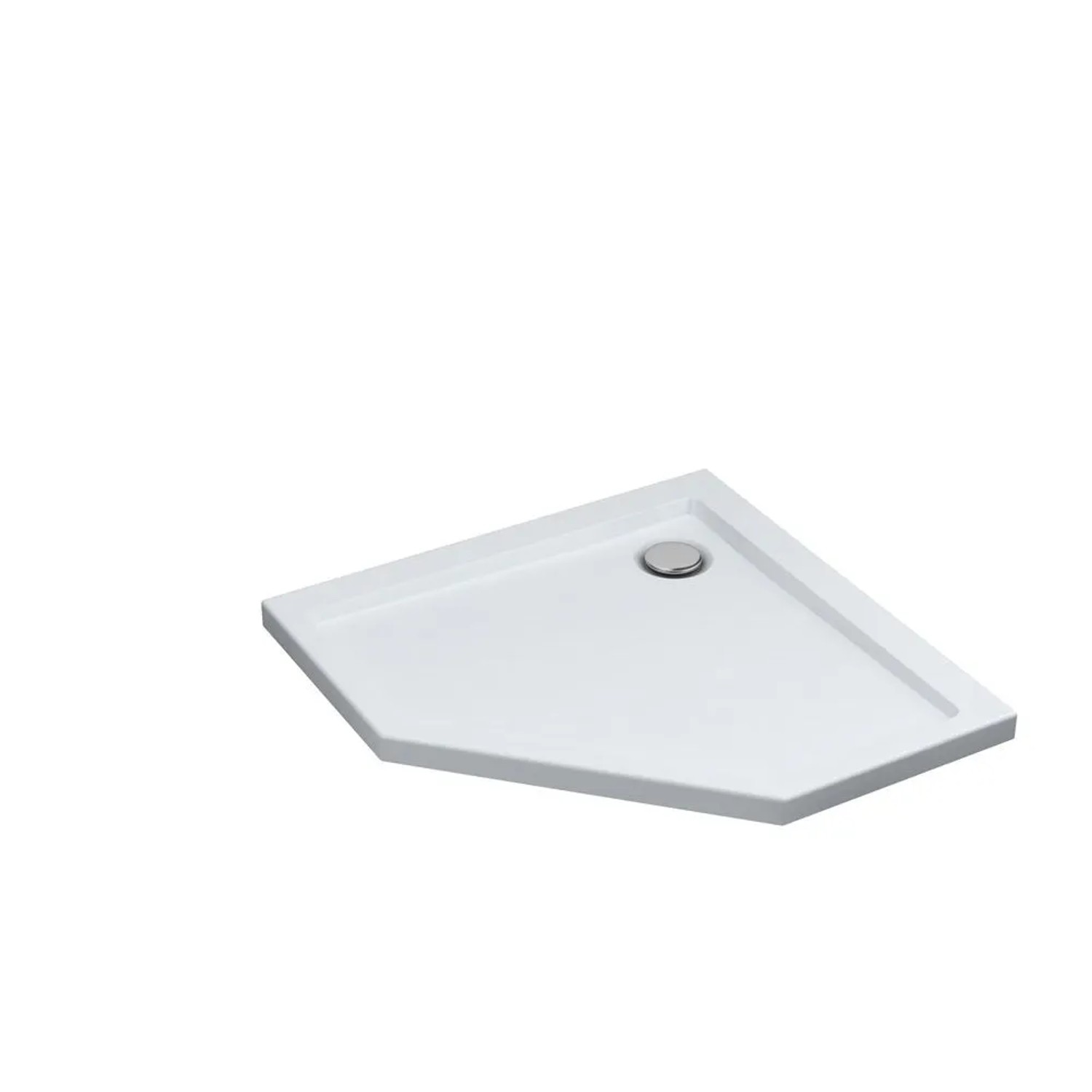 SchedPol Brodzik pięciokątny Larix 90 akryl biały H5 90x90x5