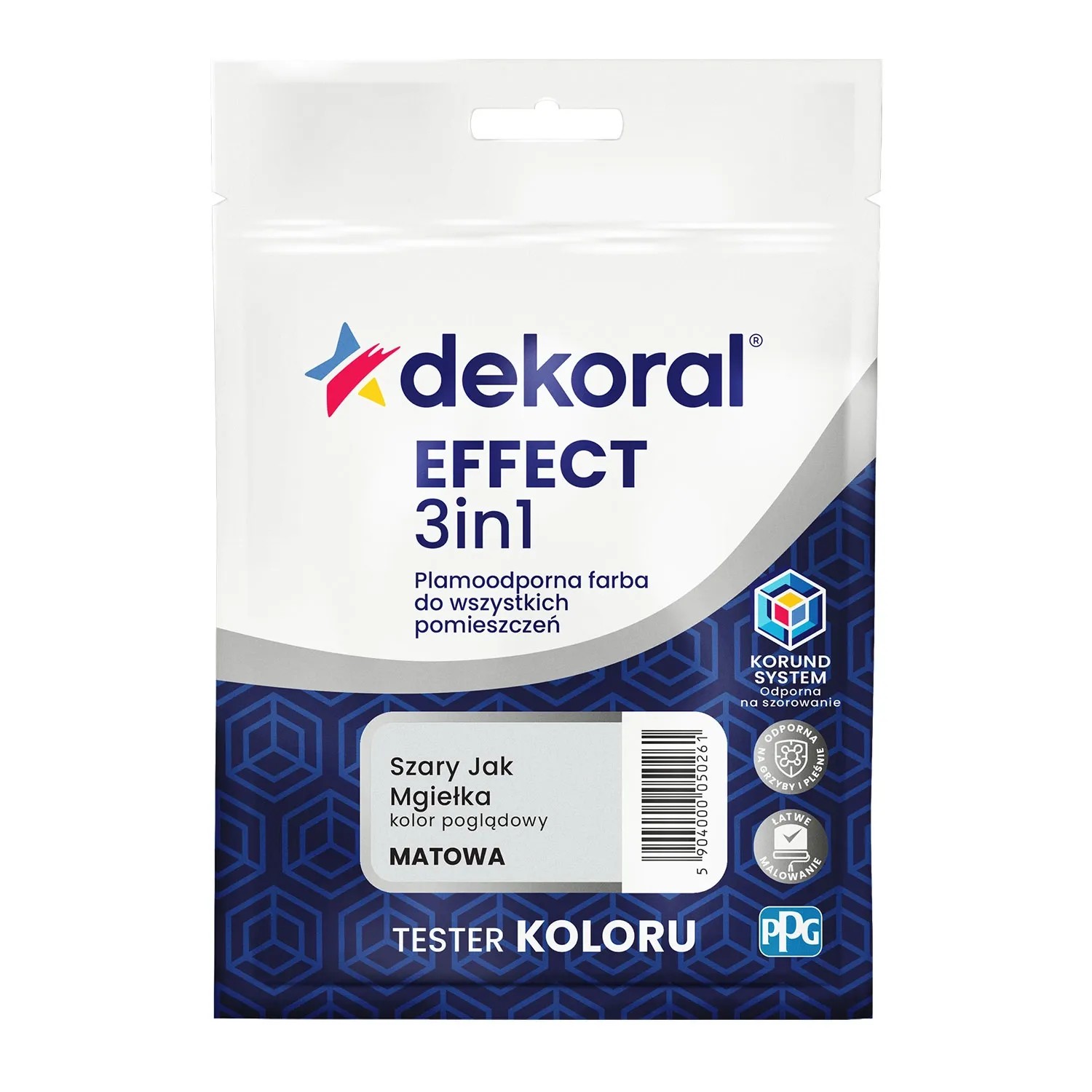 Tester farby Dekoral Effect 3w1 szary jak mgiełka 0,04l