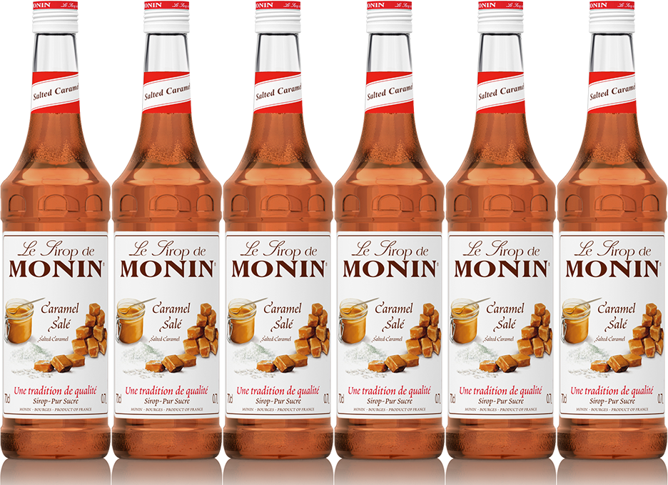 6x Syrop Monin Salted Caramel, francuski karmel, 700ml