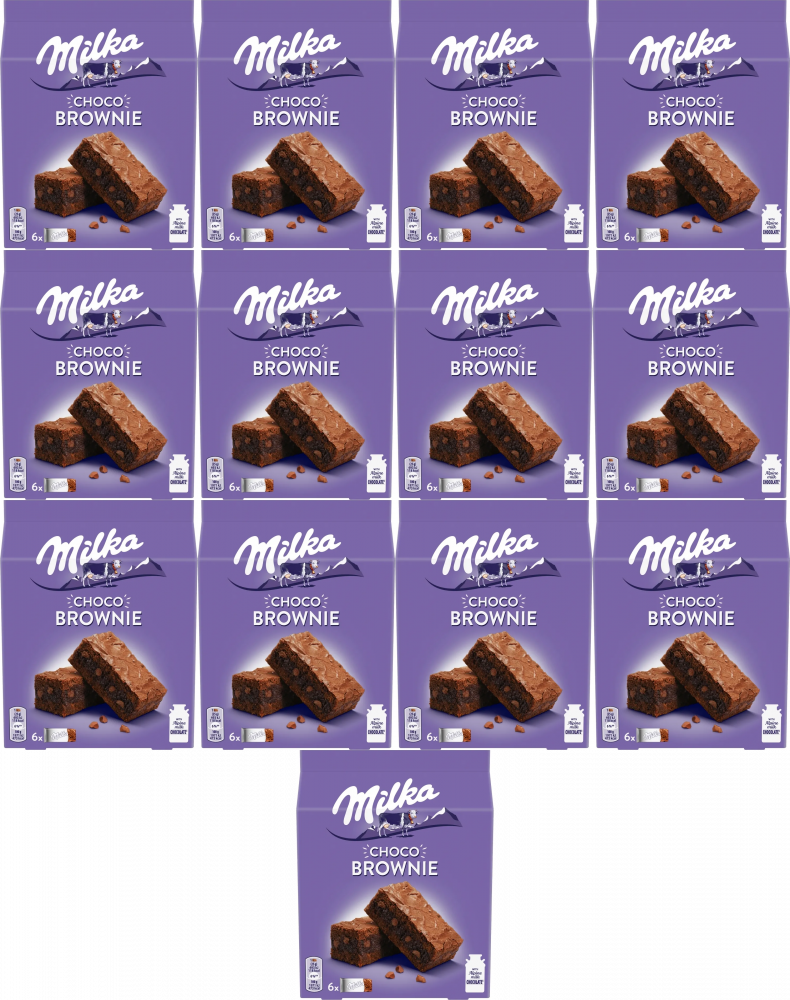 13x Ciastka Milka Choco Brownie, z czekoladą i kawałkami czekolady, 150g