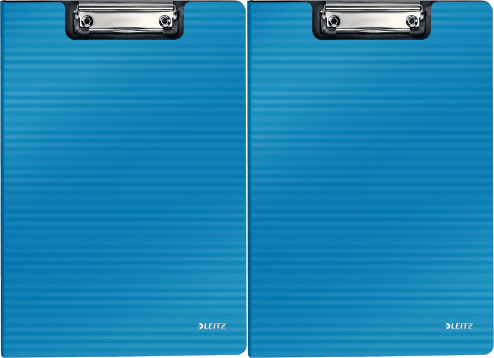 2x Clipboard Leitz Solid, A4, z okładką, jasnoniebieski