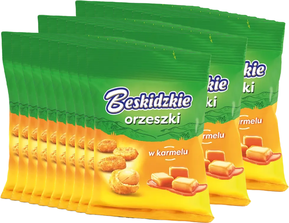 30x Orzeszki ziemne Beskidzkie, w karmelu, 100g