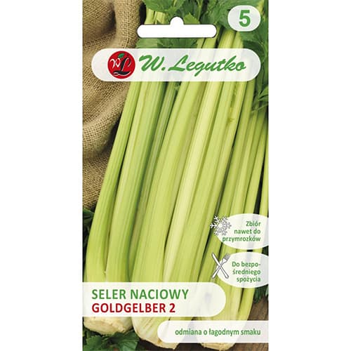 1 pac, Țelină de frunze Goldgelber 2 - Semințe: Mod de ambalare: 0.5 g