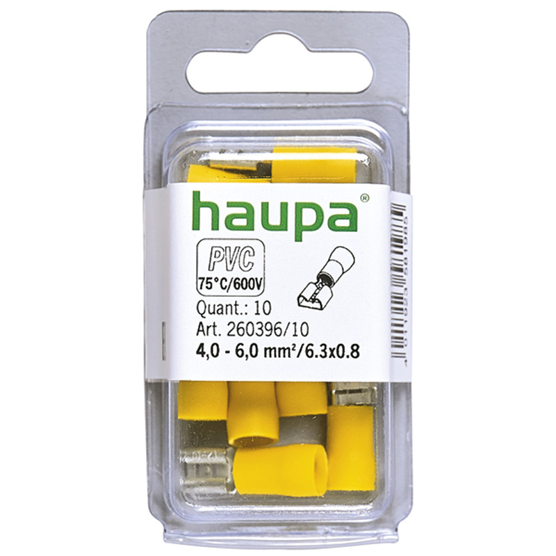 Nasuwka izolacyjna 4,0-6/0,8x6,3 PVC żółta