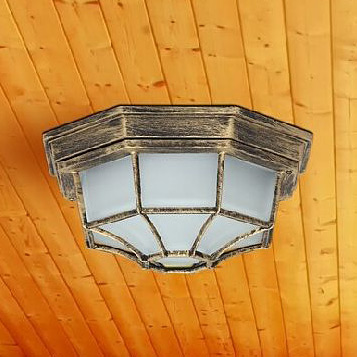 Rabalux Milano lampa podsufitowa zewnętrzna 1x100 W złota 8376 - Wysyłka w 24h