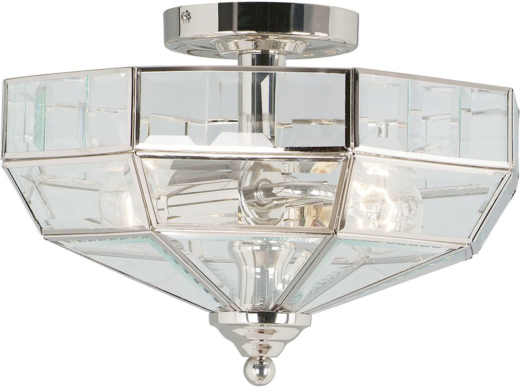 Elstead Lighting Old Park lampa podsufitowa 2x60 W polerowany nikiel OLD-PARK-PN