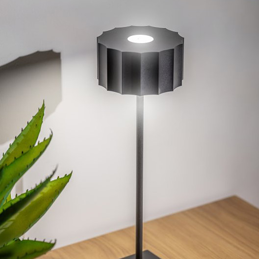 GTV Azelia lampa stołowa 1x2,5 W czarna LD-AZELIA-10-DEC