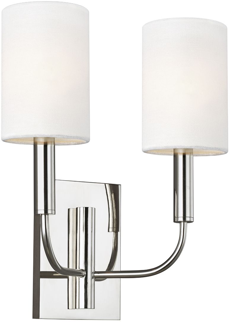 Elstead Lighting Brianna kinkiet 2x60 W nikiel polerowany FE-BRIANNA2-PN