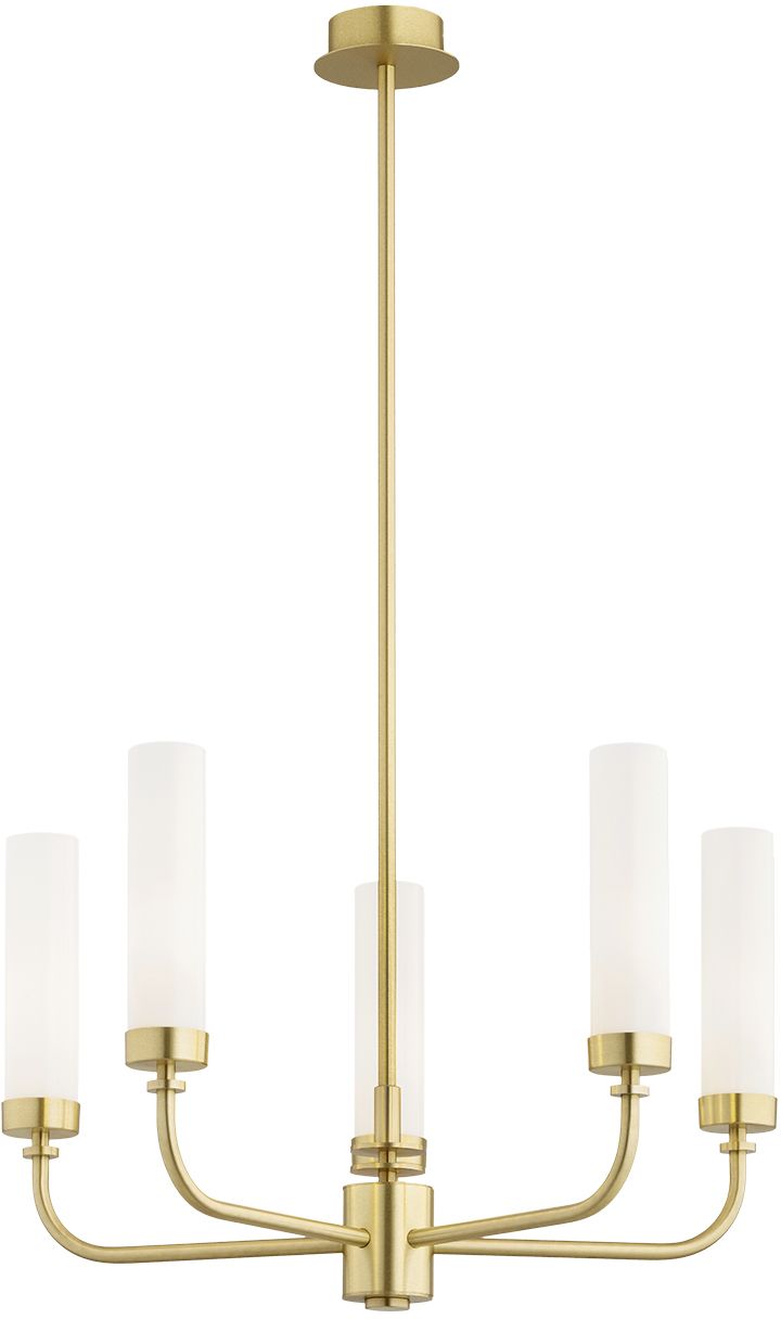 Argon Preston lampa wisząca 8x7 W biała-mosiądz 5081