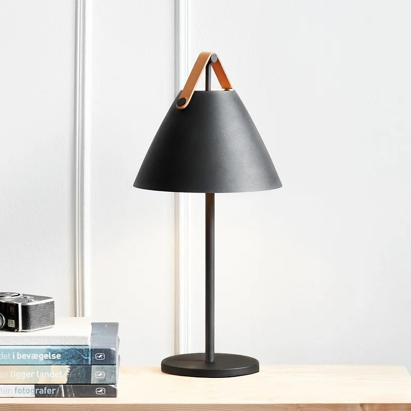 Nordlux Strap lampa stołowa 1x40 W czarna 46205003